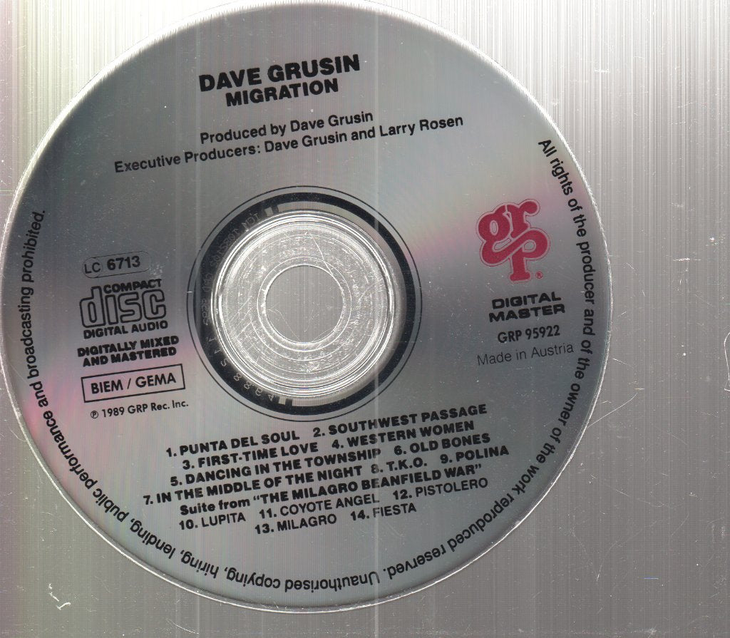 Dave Grusin - Migration - Cd