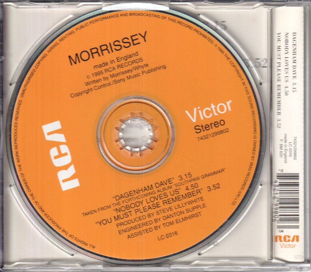 Morrissey - Dagenham Dave - Cd
