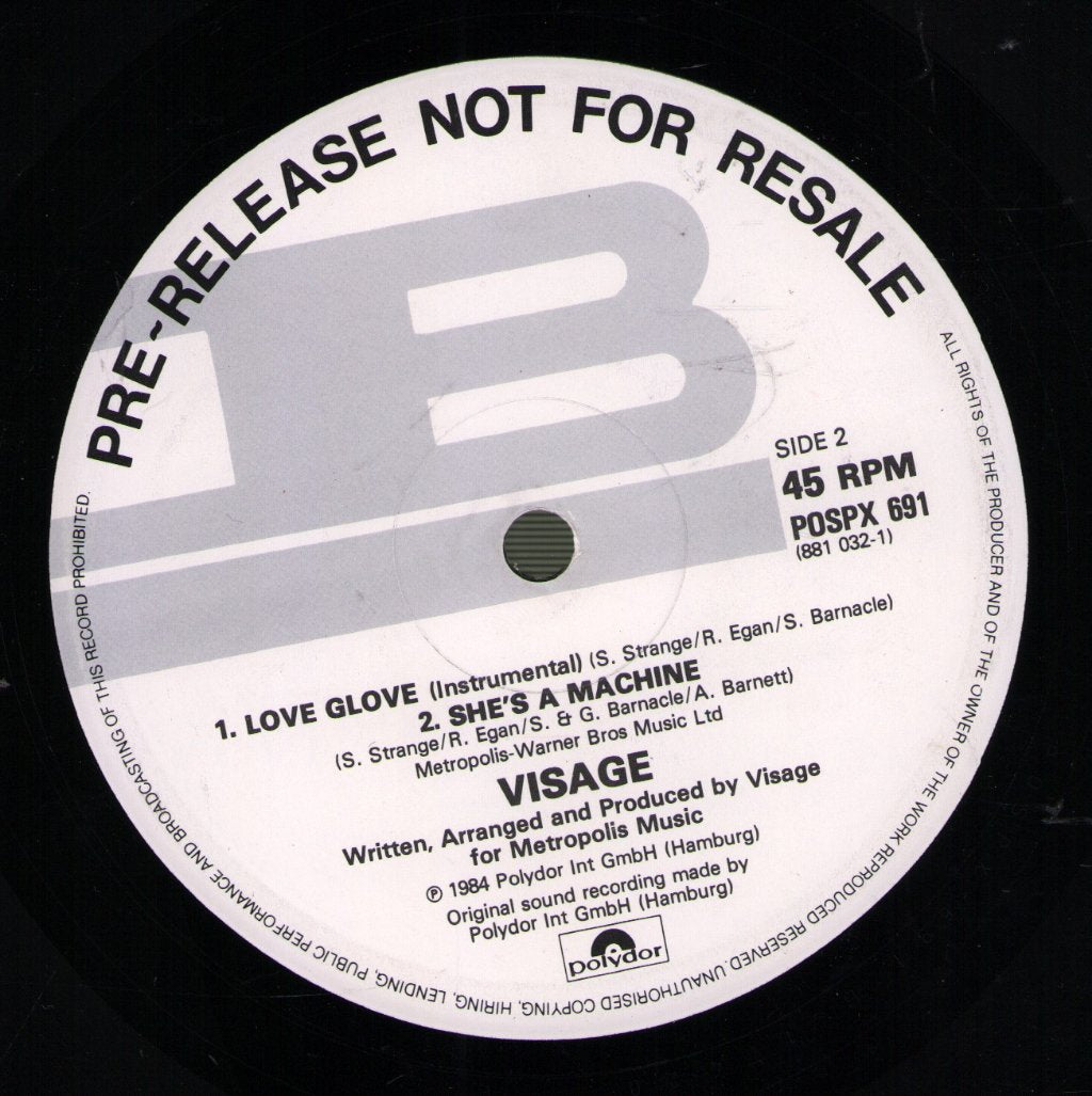 Visage - Love Glove - 12 Inch