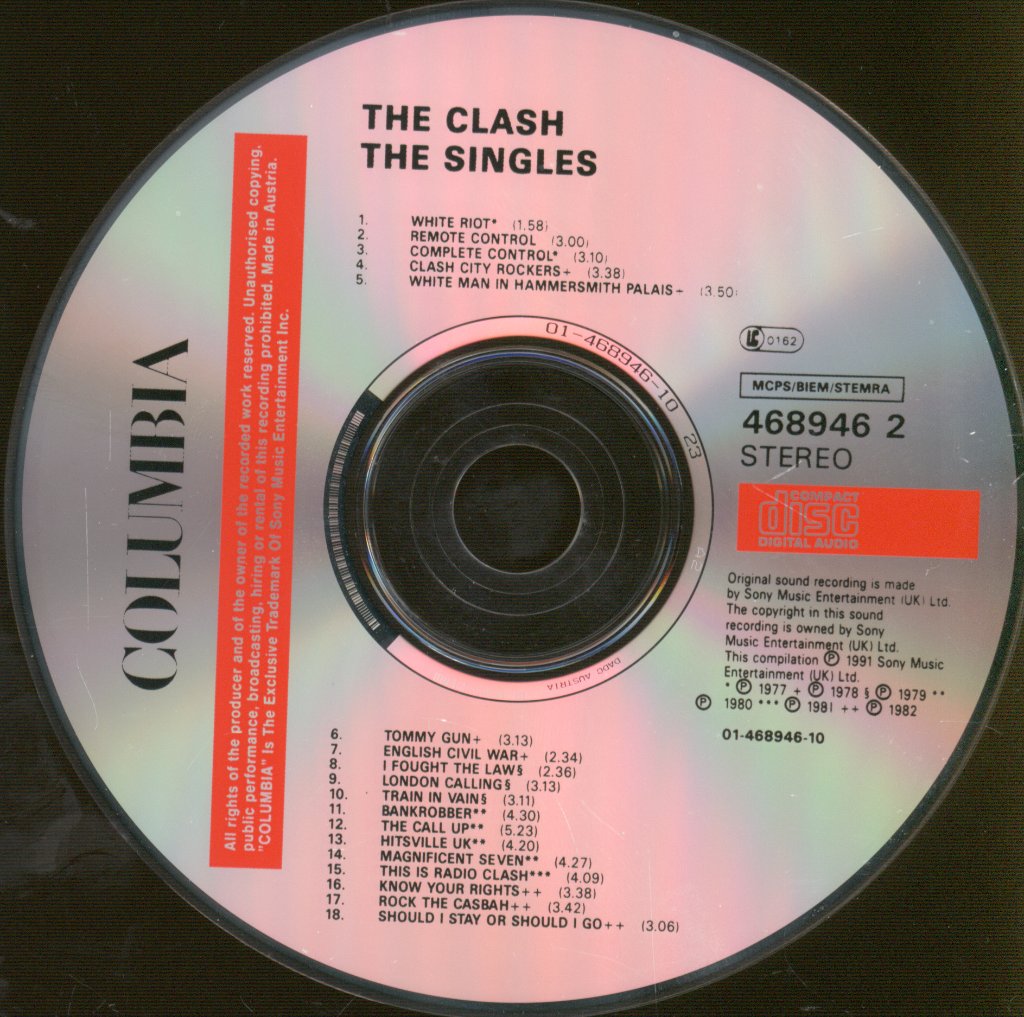 Clash - Singles - Cd