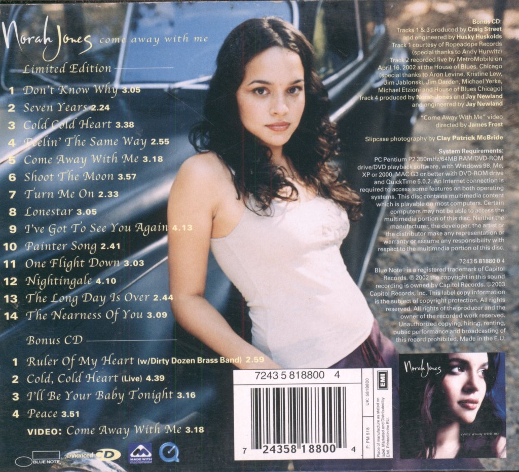 Norah Jones - Come Away With Me - Cd
