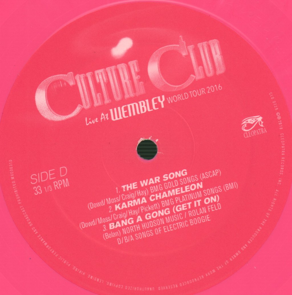 Culture Club - Live At Wembley World Tour 2016 - Double Lp