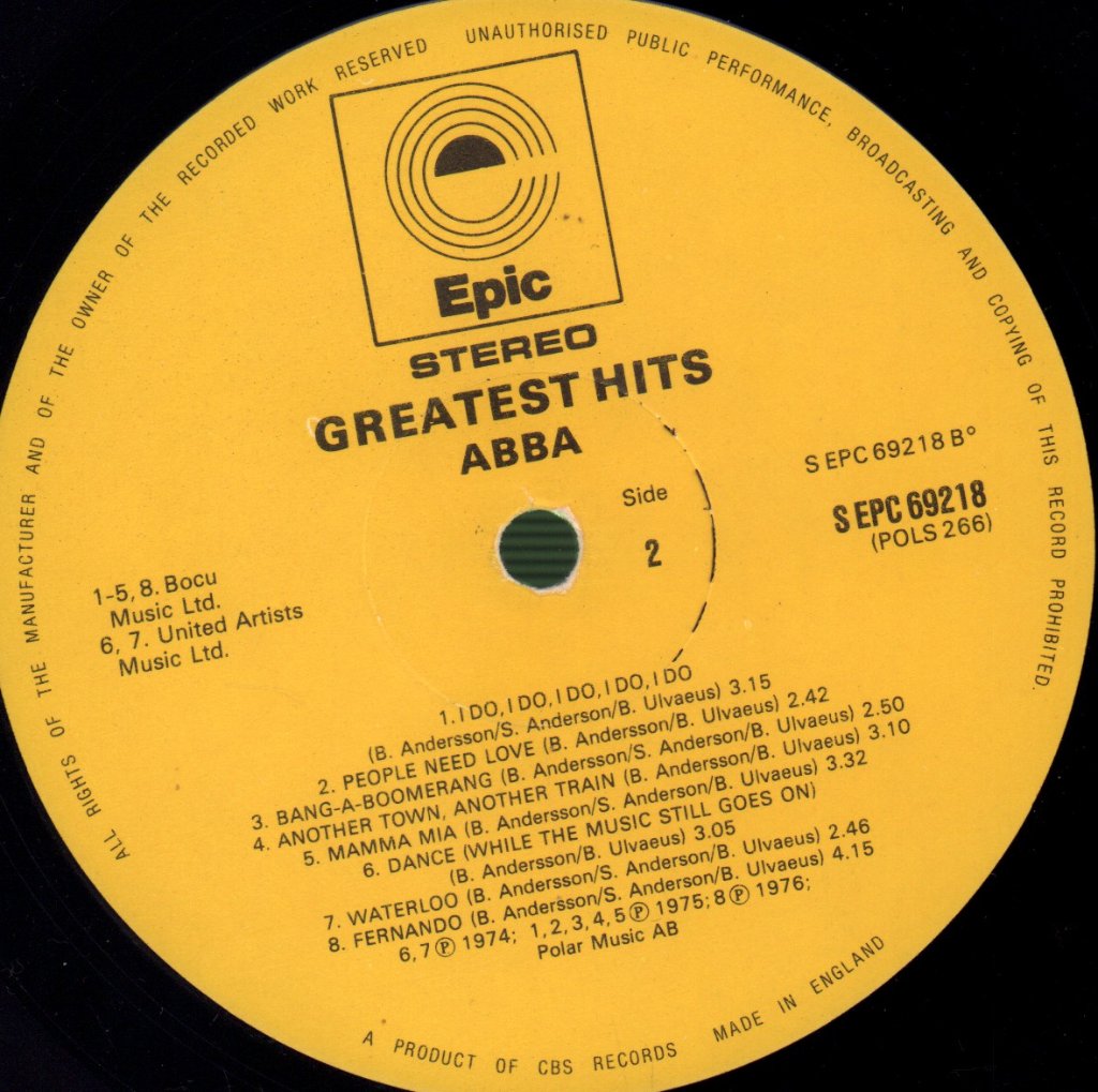 ABBA - Greatest Hits - Lp