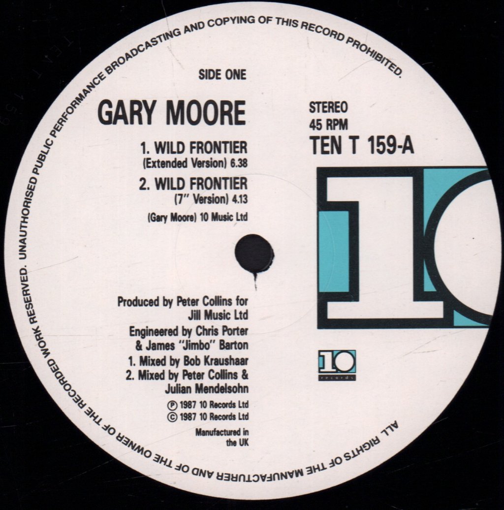 Gary Moore - Wild Frontier - 12 Inch