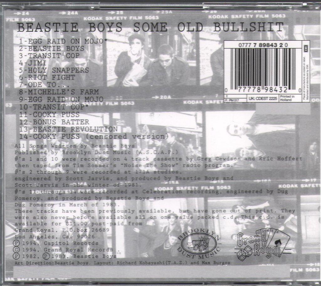 Beastie Boys - Some Old Bullshit - Cd