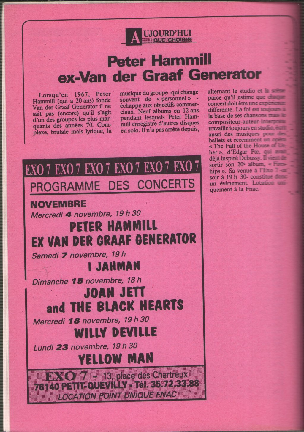 Peter Hammill and Van Der Graaf Generator - Pilgrims 35 - Fanzine