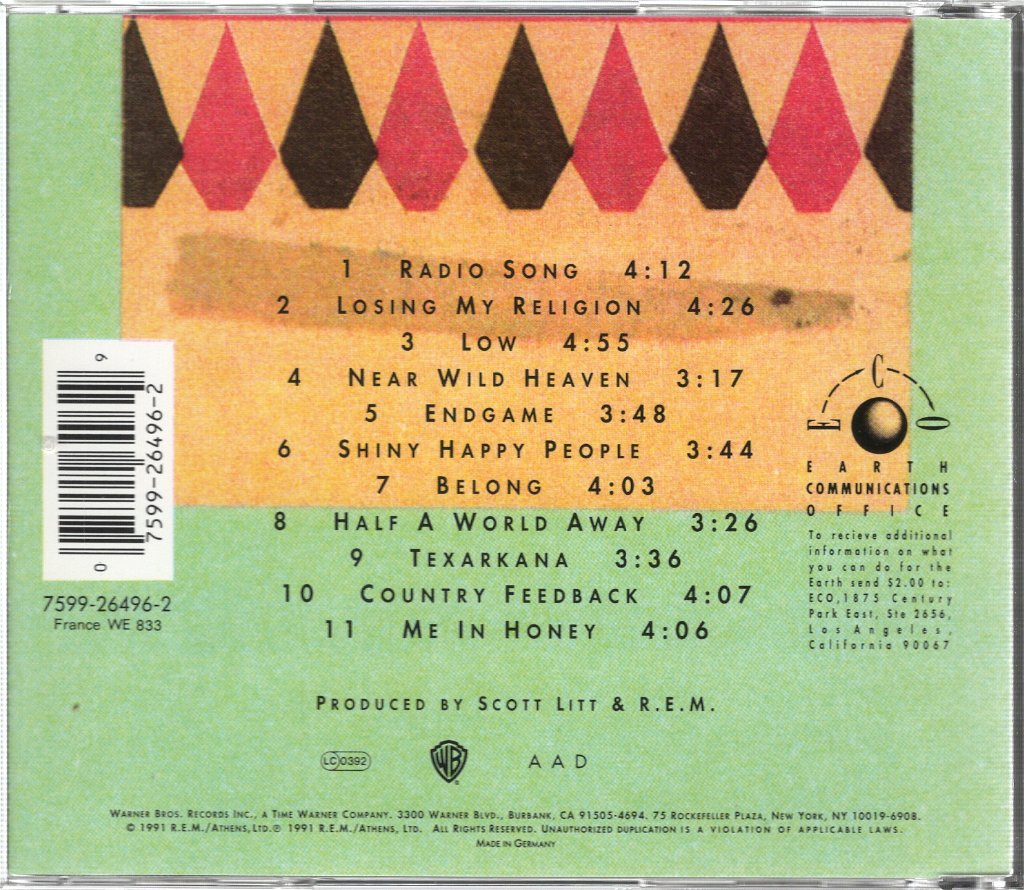 REM - Out Of Time - Cd