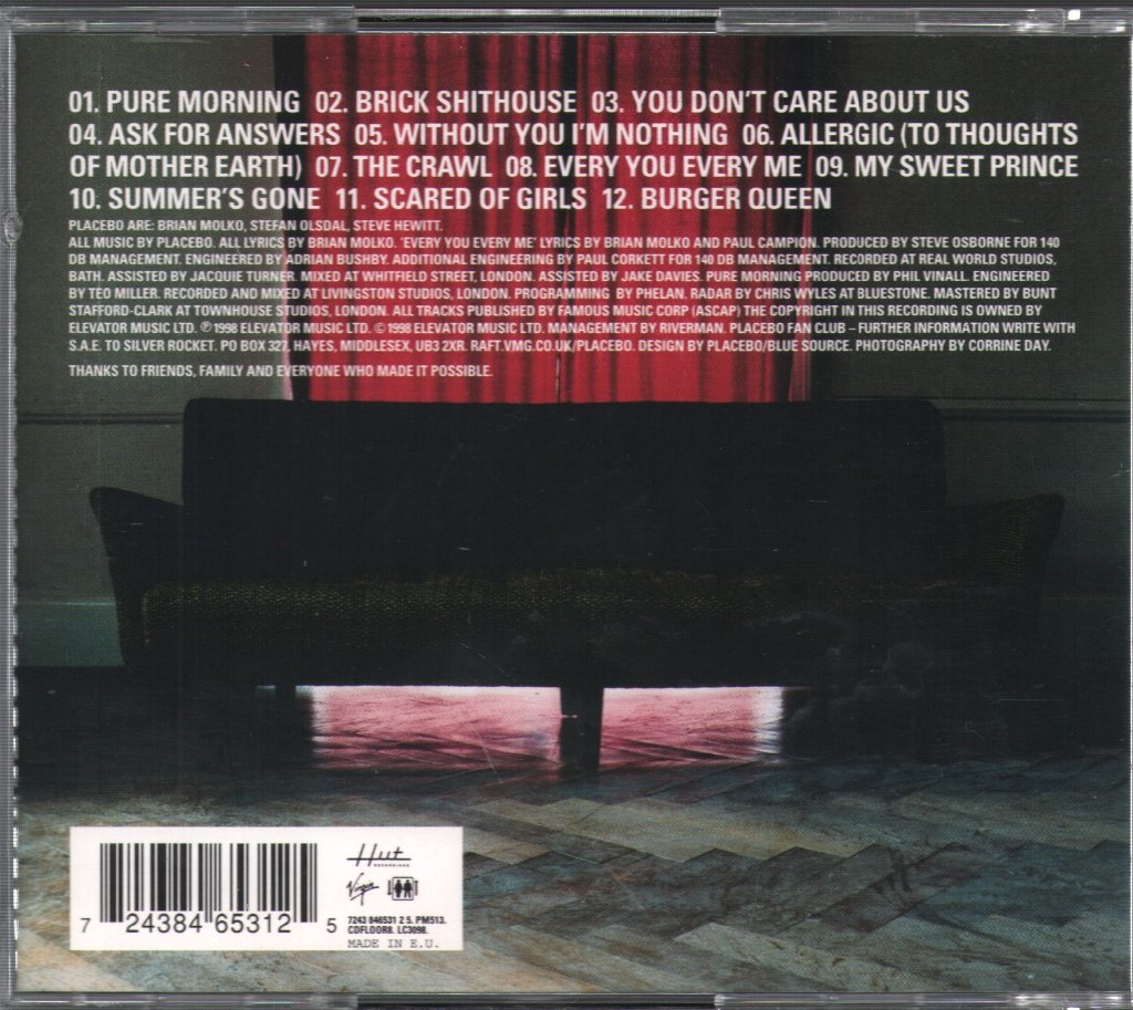Placebo - Without You I'm Nothing - Cd