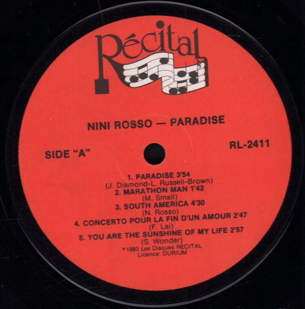 Nini Rosso - Paradise - Lp