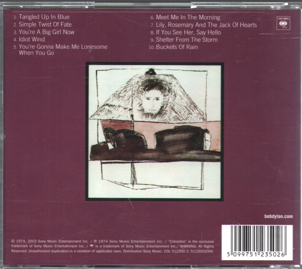 Bob Dylan - Blood On The Tracks - Cd