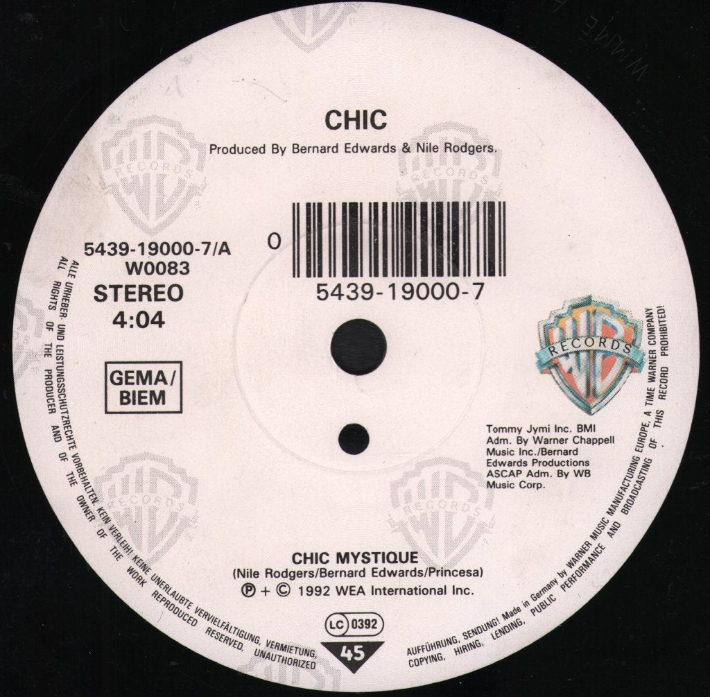 Chic - Chic Mystique - 7 Inch