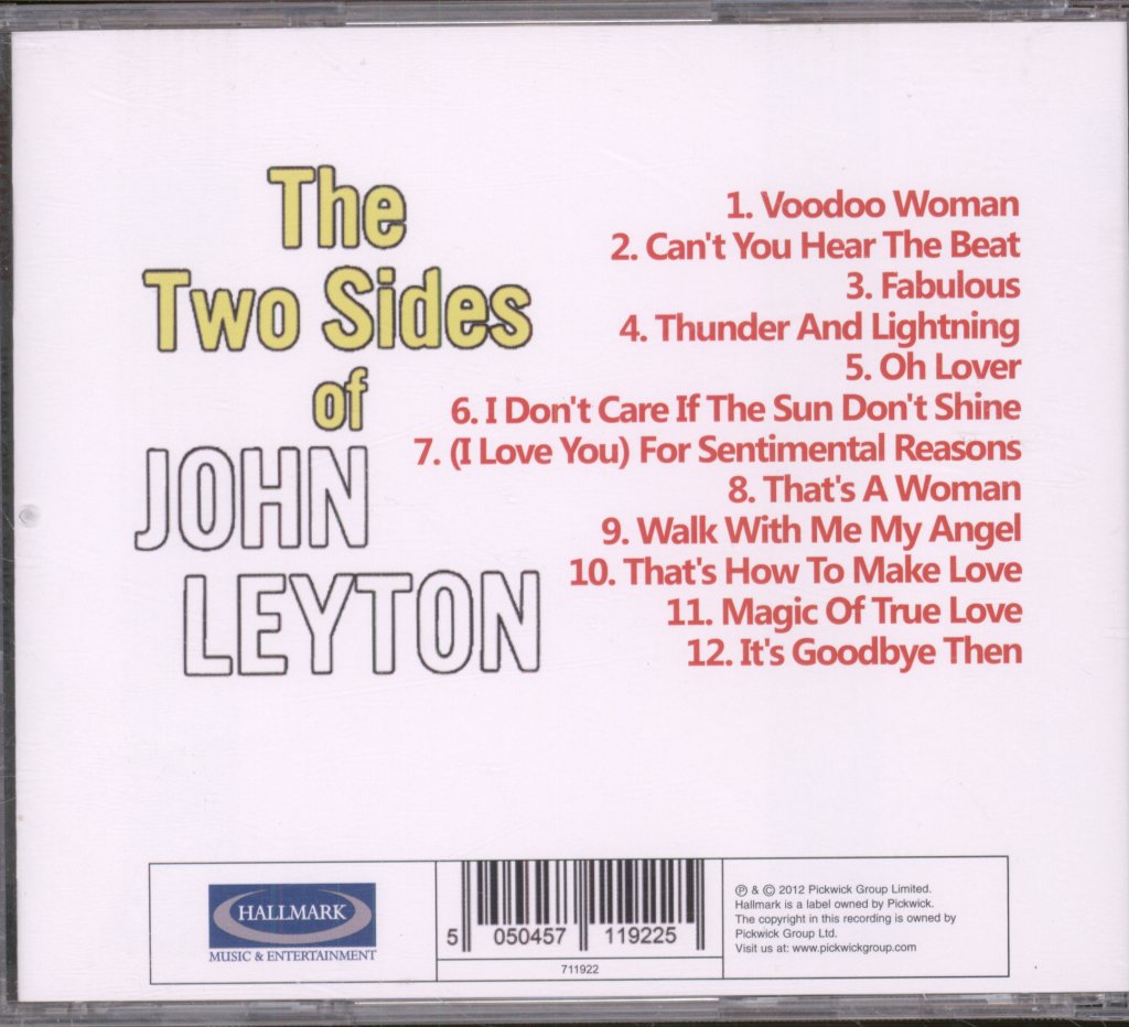 John Leyton - Two Sides Of John Leyton - Cd