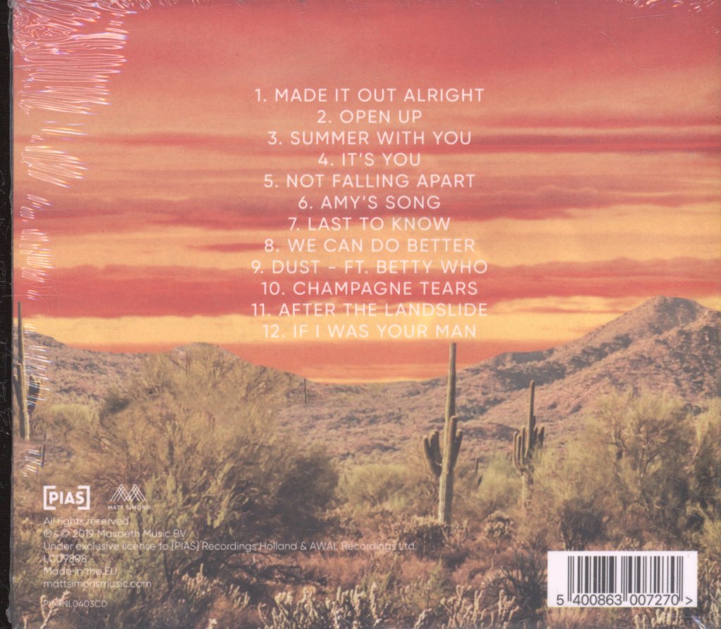 Matt Simons - After The Landslide - Cd