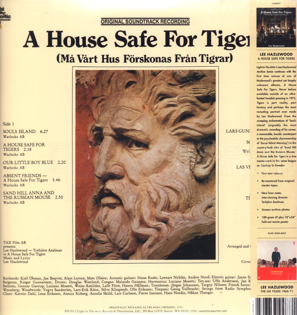 Lee Hazlewood - A House Safe For Tigers (Original Soundtrack Recording) - Lp