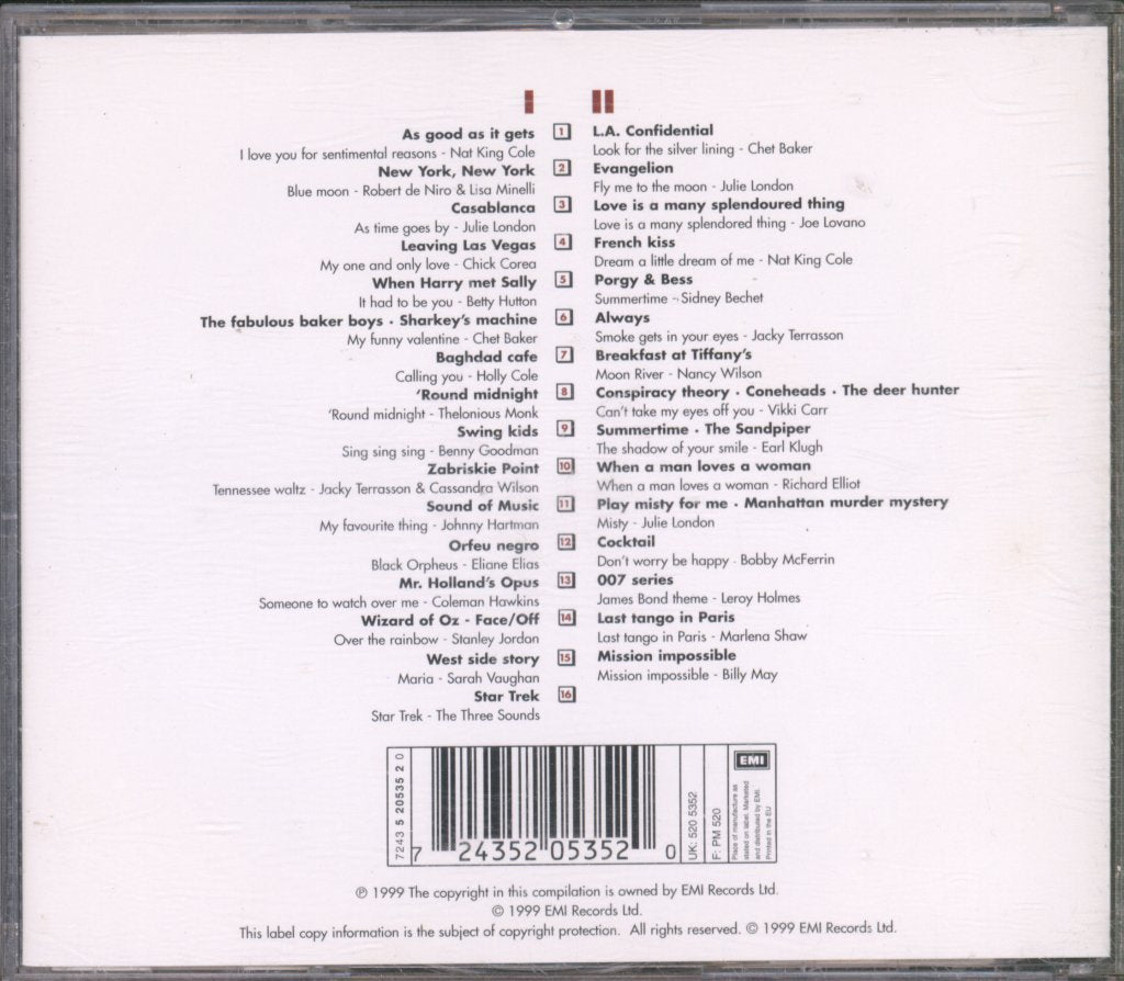 Various Artists - Jazz On Cinema I & II - Double Cd