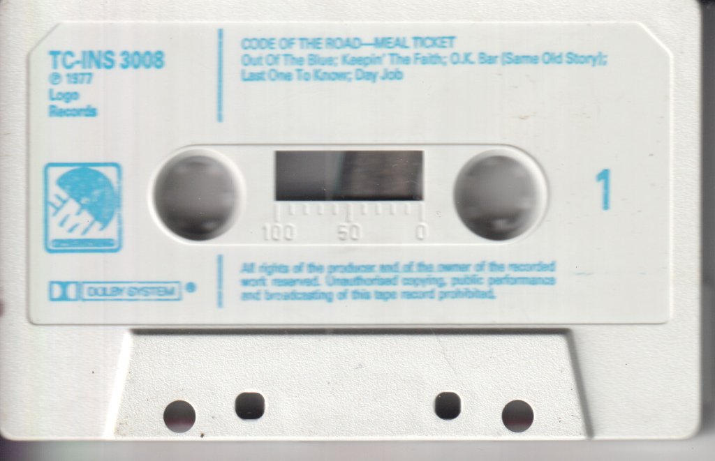 Meal Ticket - Code Of The Road - Cassette