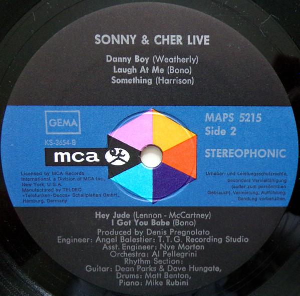Sonny And Cher - Sonny & Cher Live - Lp
