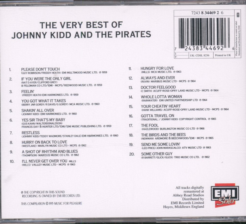 Johnny Kidd & The Pirates - Very Best Of Johnny Kidd And The Pirates - Cd