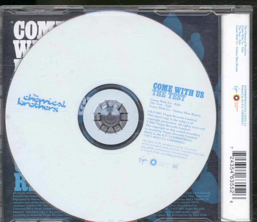 Chemical Brothers - Come With Us / The Test - Cd