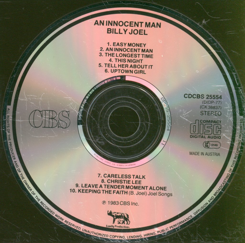Billy Joel - An Innocent Man - Cd