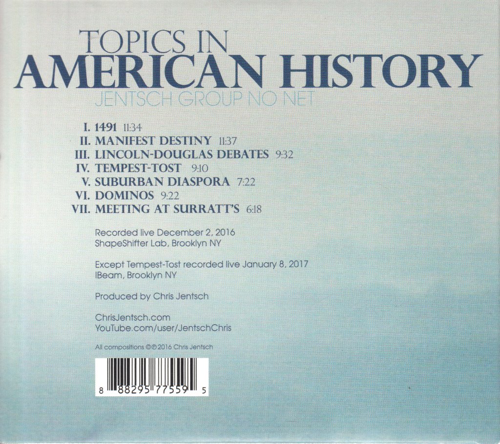 Chris Jentsch - Topics In American History - Cd
