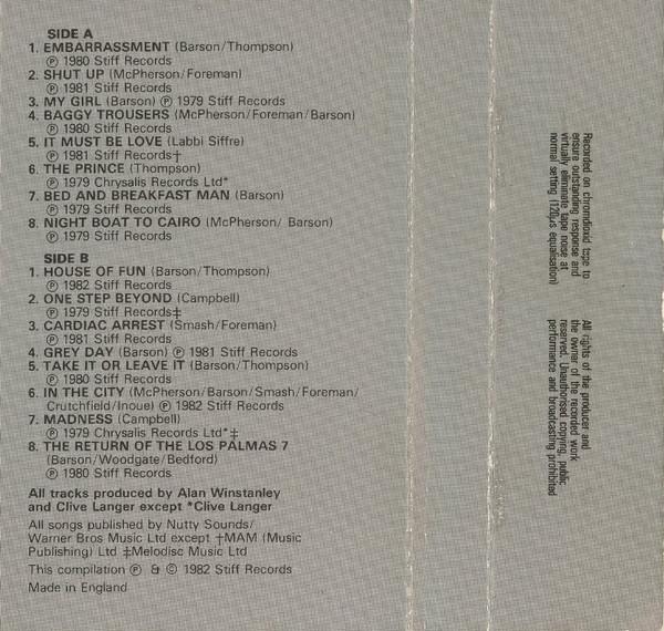 Madness - Complete Madness - Cassette