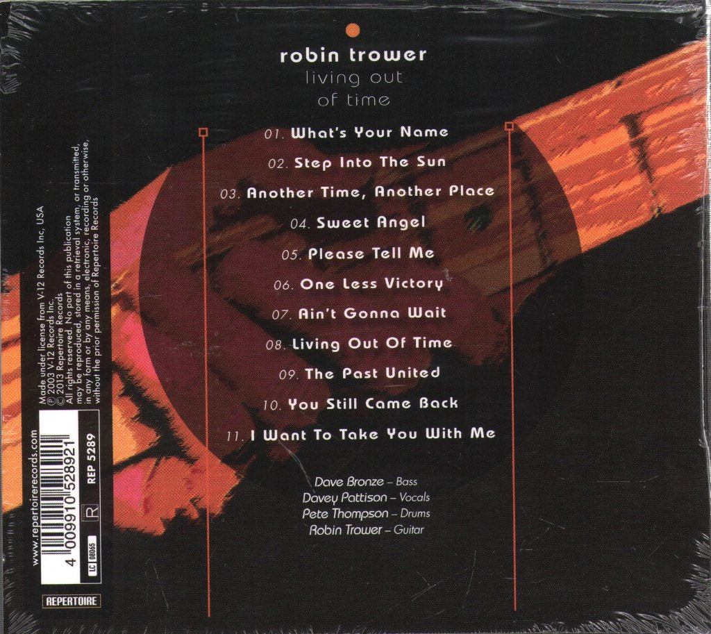Robin Trower - Living Out Of Time - Cd