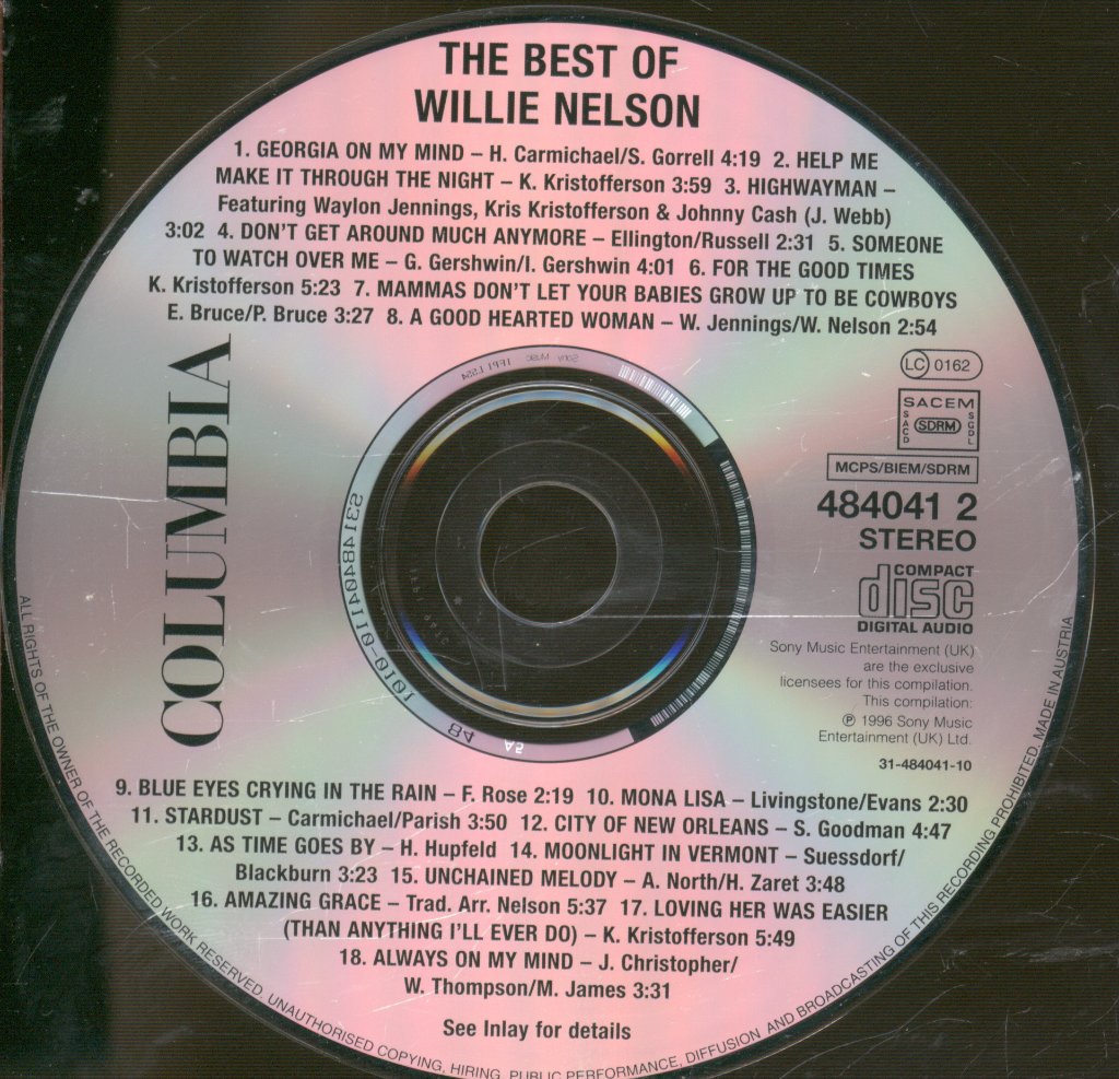 Willie Nelson - Best Of - Cd