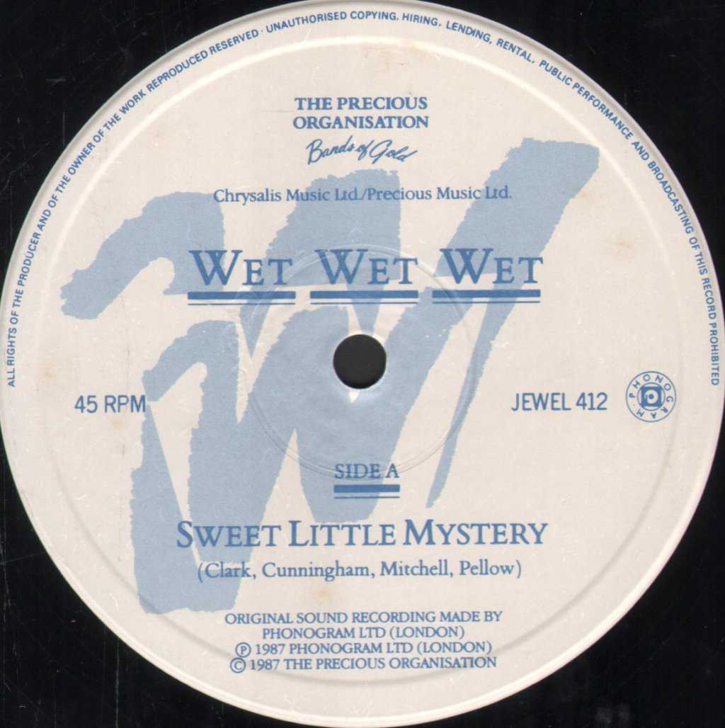 Wet Wet Wet - Sweet Little Mystery - 12 Inch