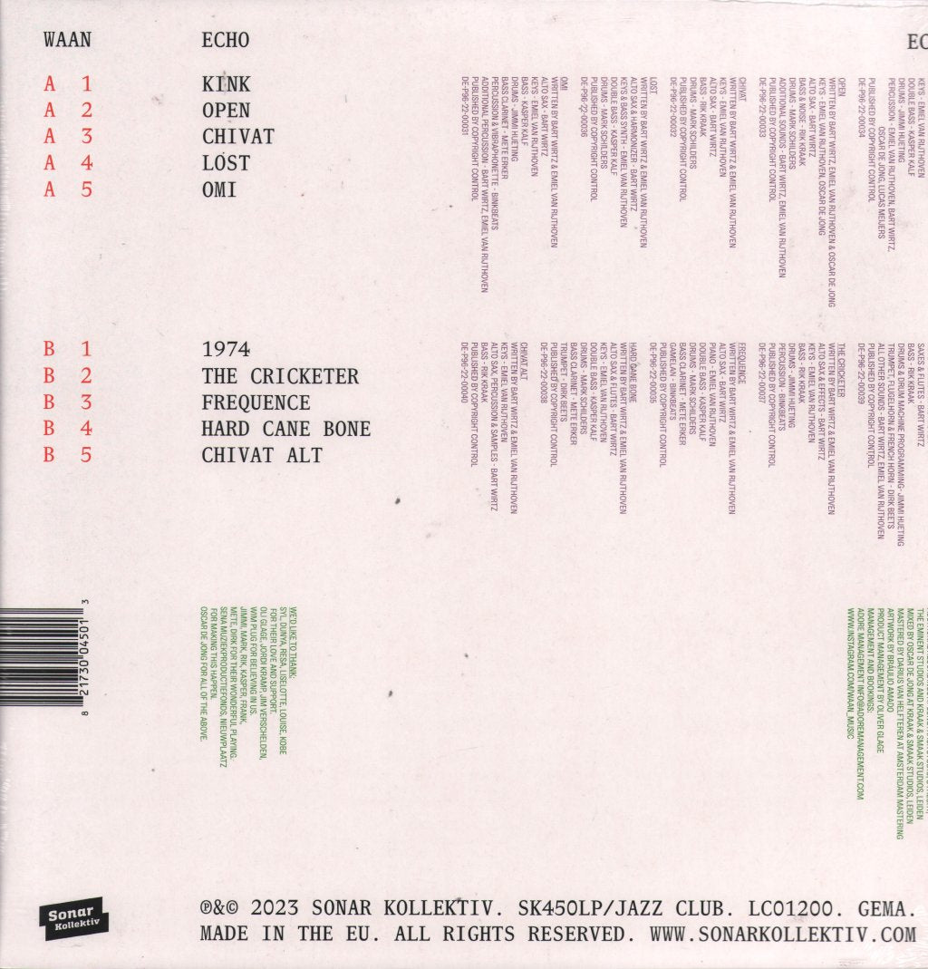 Waan - Echo Echo - Lp