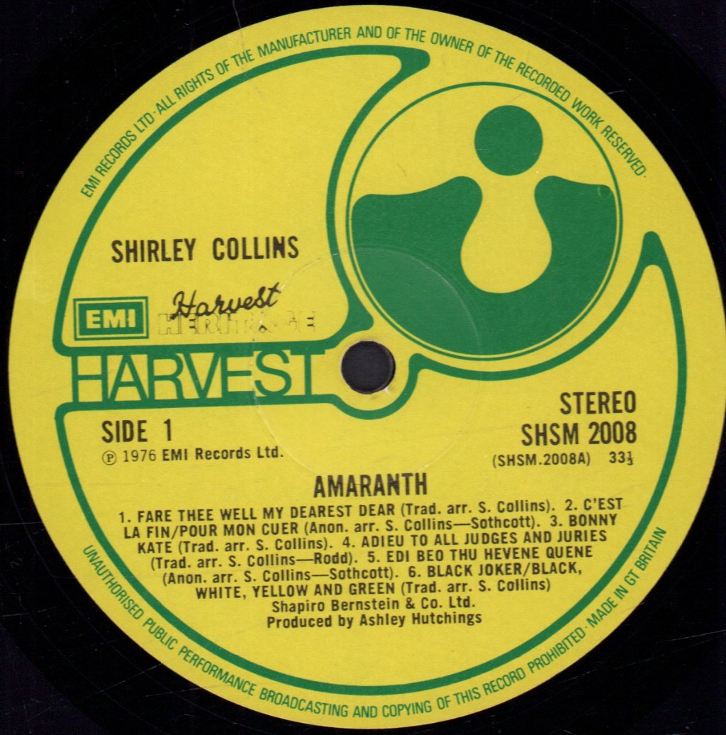 Shirley Collins - Amaranth - Lp