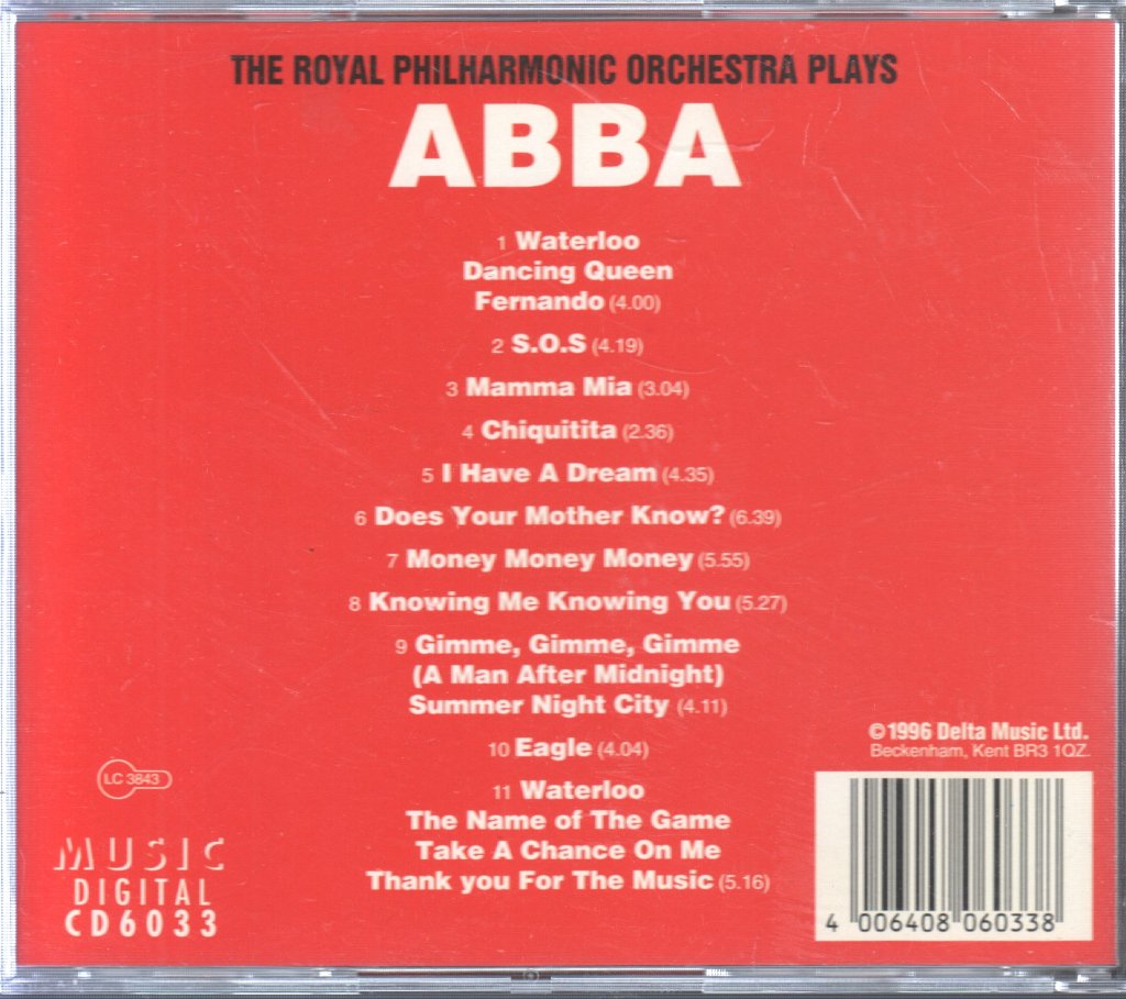 Royal Philharmonic Orchestra - Royal Philharmonic Orchestra plays ABBA - Cd