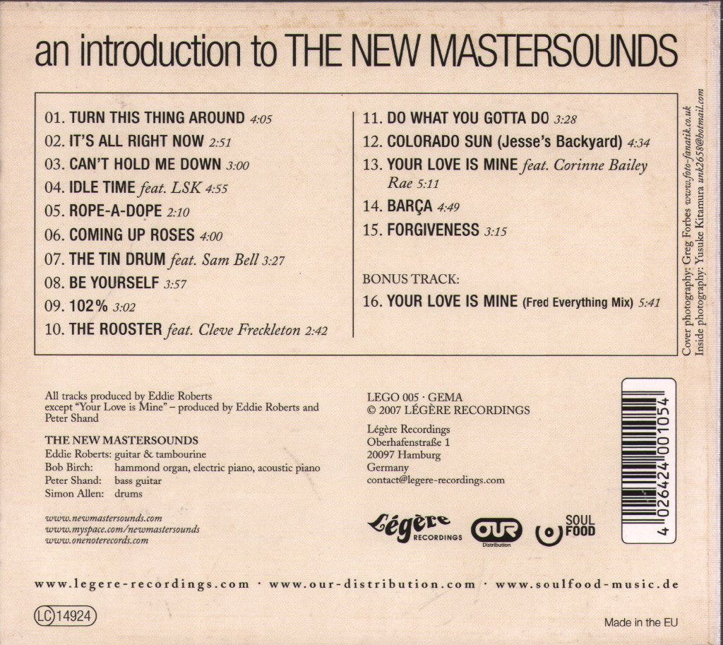 New Mastersounds - An Introduction To The New Mastersounds - Cd