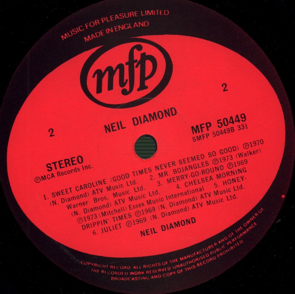 Neil Diamond - Sweet Caroline - Lp