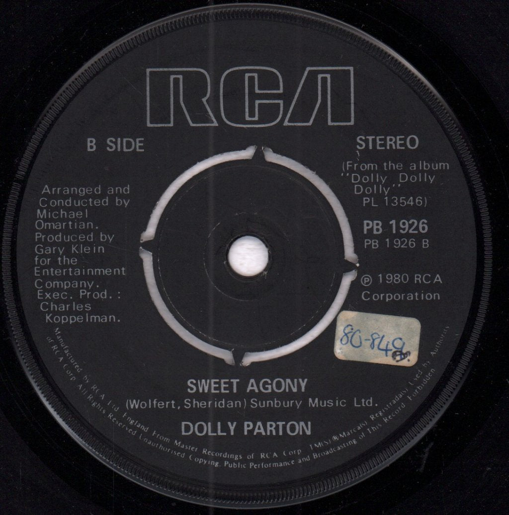 Dolly Parton - Starting Over Again - 7 Inch