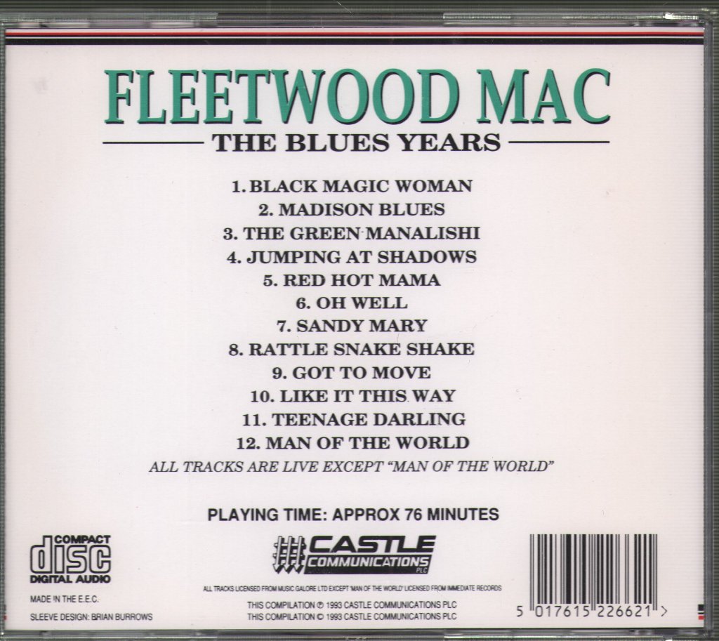 Fleetwood Mac - Blues Years - Cd