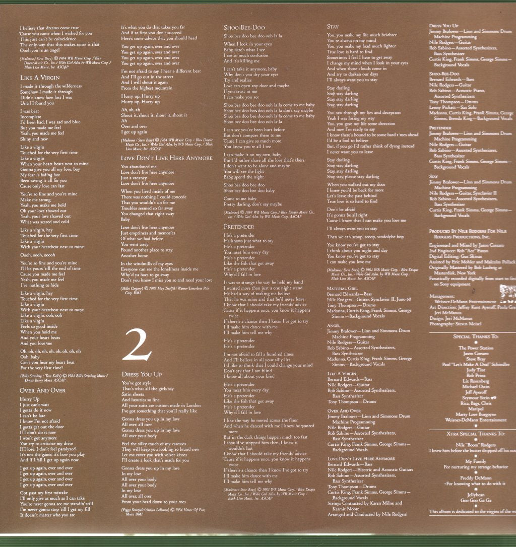 Madonna - Like A Virgin - Lp