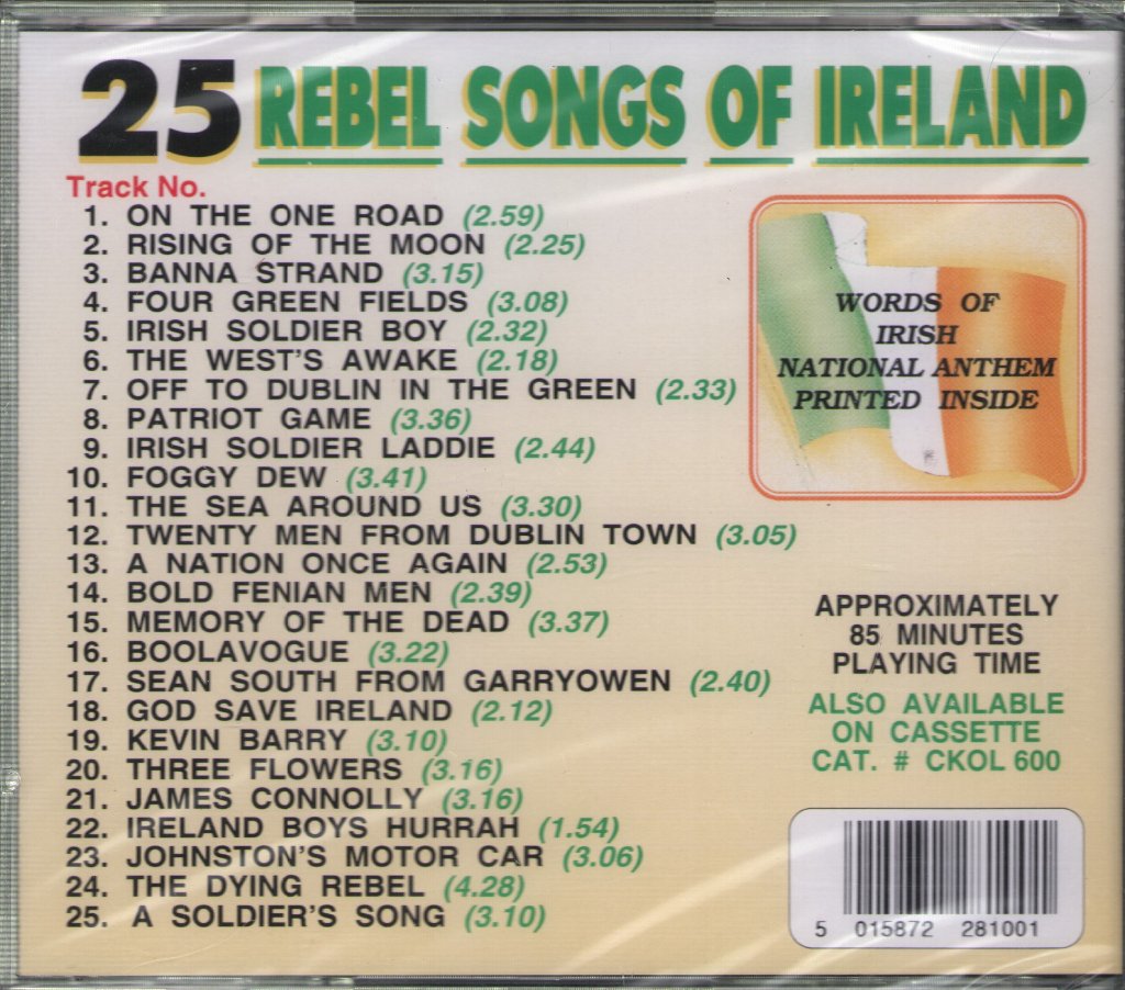 Dermot O'brien - 25 Rebel Songs Of Ireland - Cd