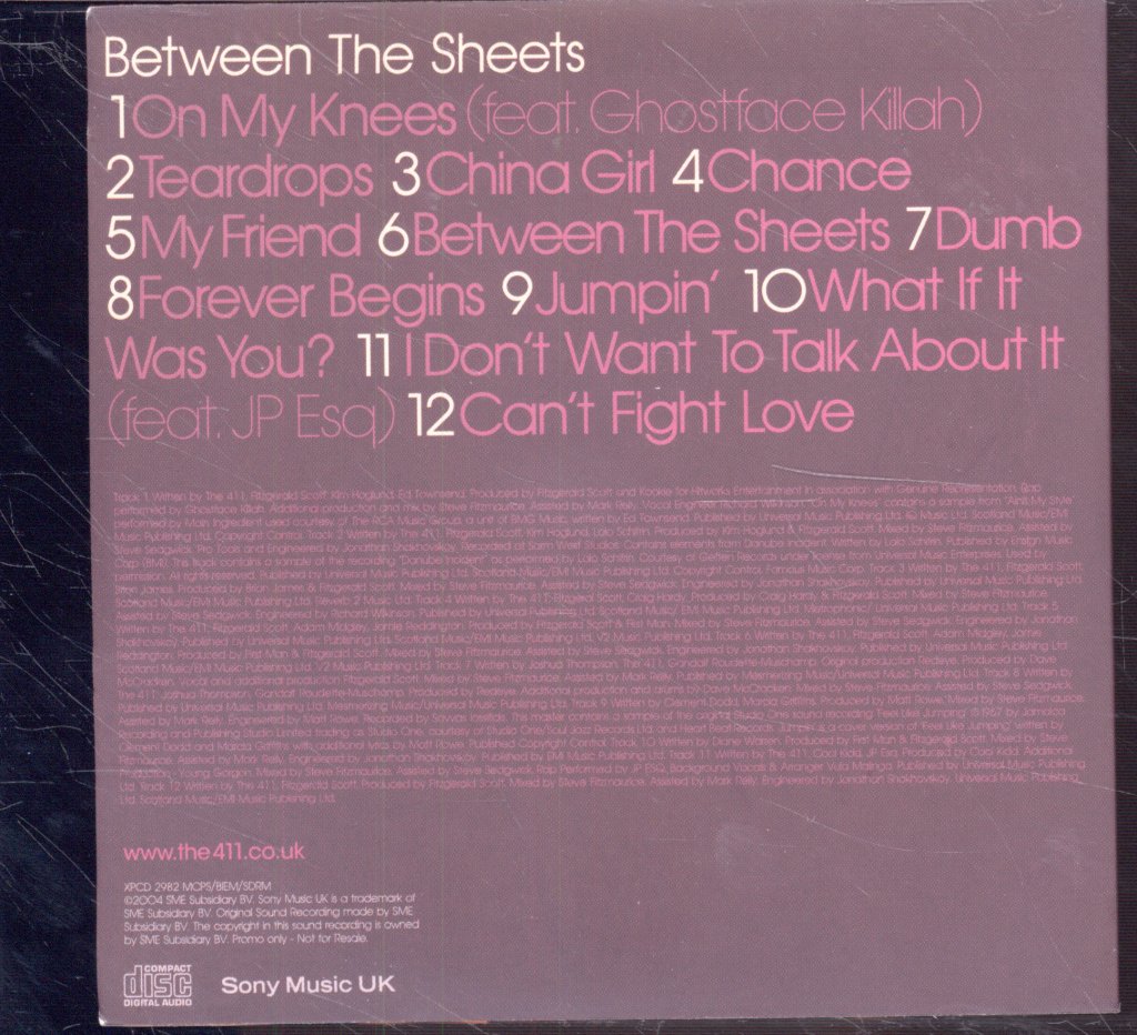 411 - Between The Sheets - Cd