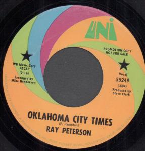 Ray Peterson - Oklahoma City Times - 7 Inch