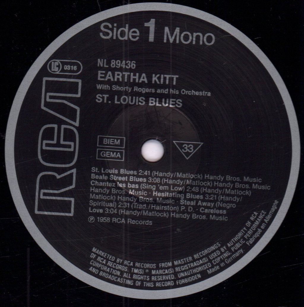 Eartha Kitt - St. Louis Blues - Lp