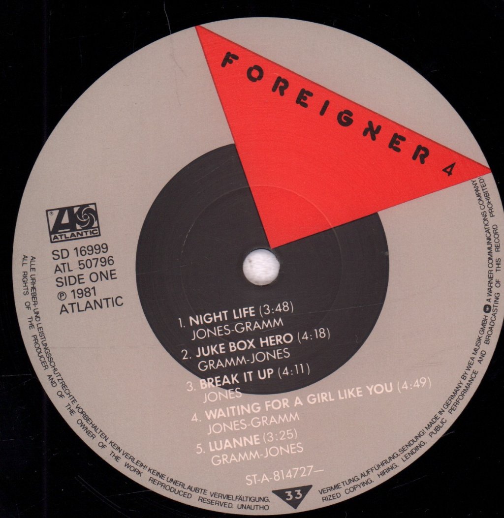 Foreigner - 4 - Lp