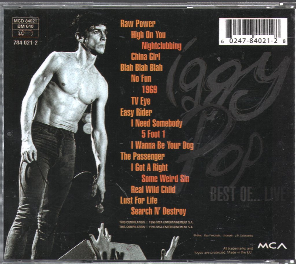 Iggy Pop - Best Of ... Live - Cd