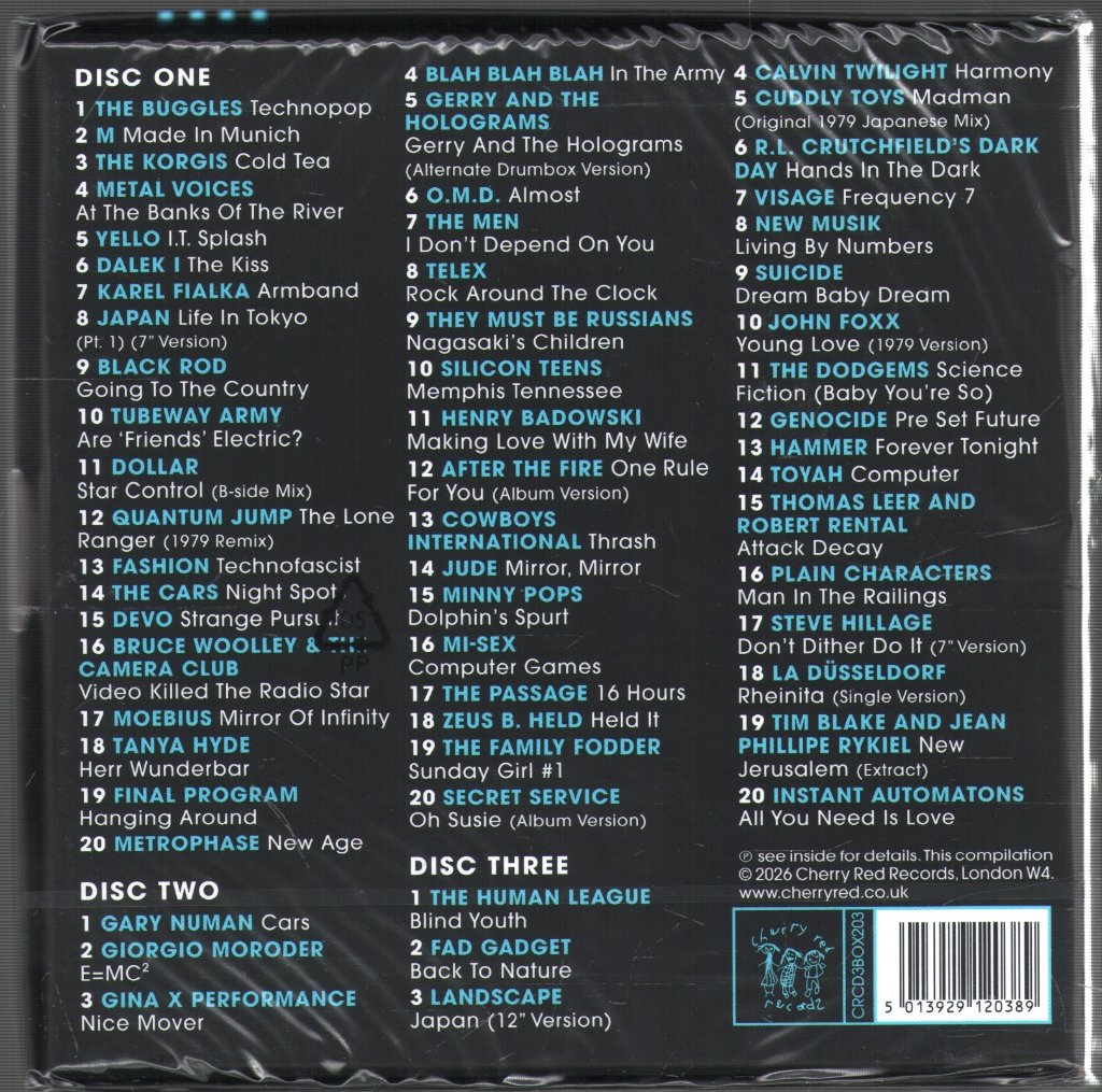 Various Artists - Musik Music Musique (1979 | The Roots Of Synth Pop) - Triple Cd