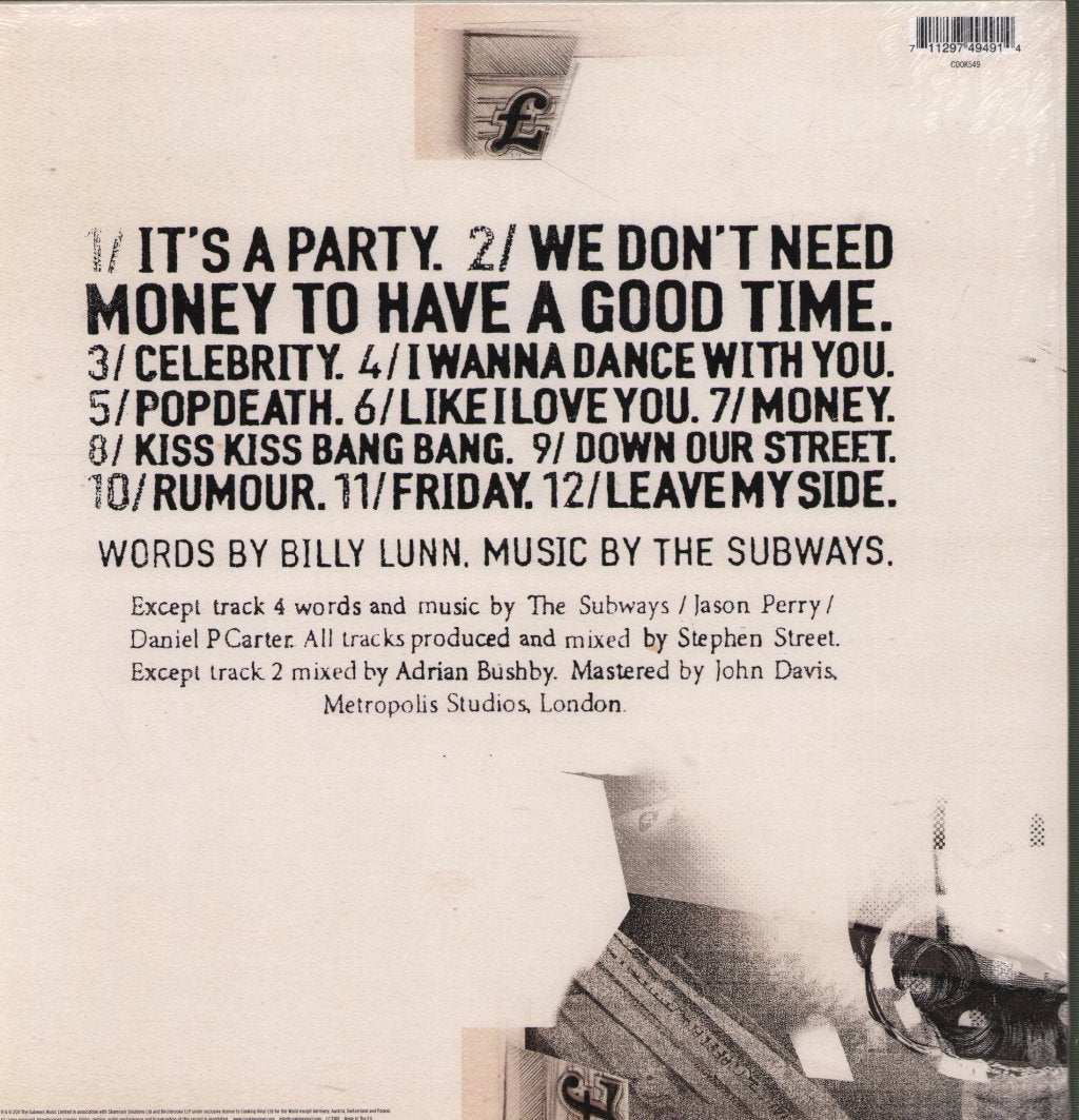 Subways - Money And Celebrity - Lp