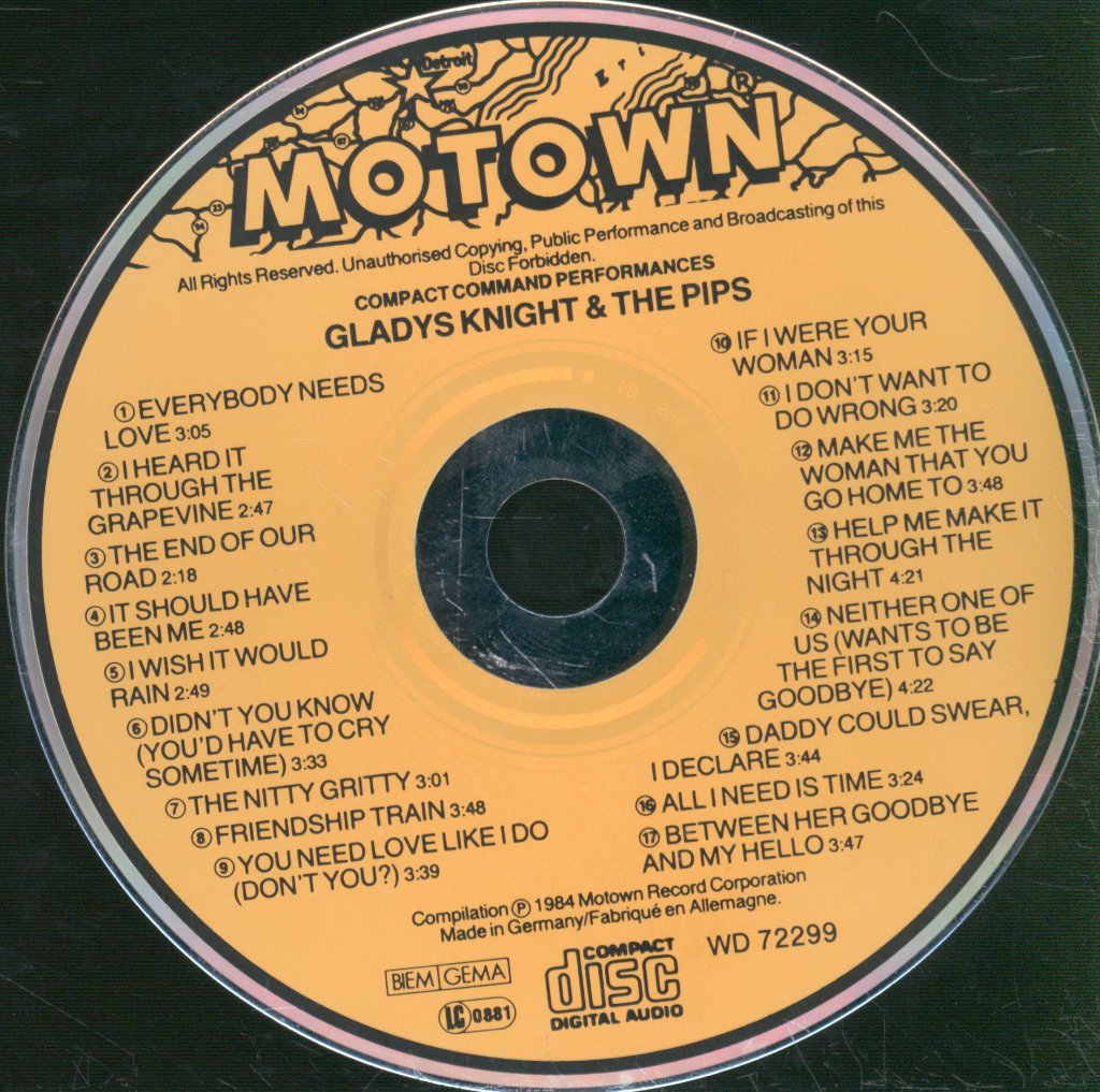 Gladys Knight And The Pips - All The Greatest Hits - Cd
