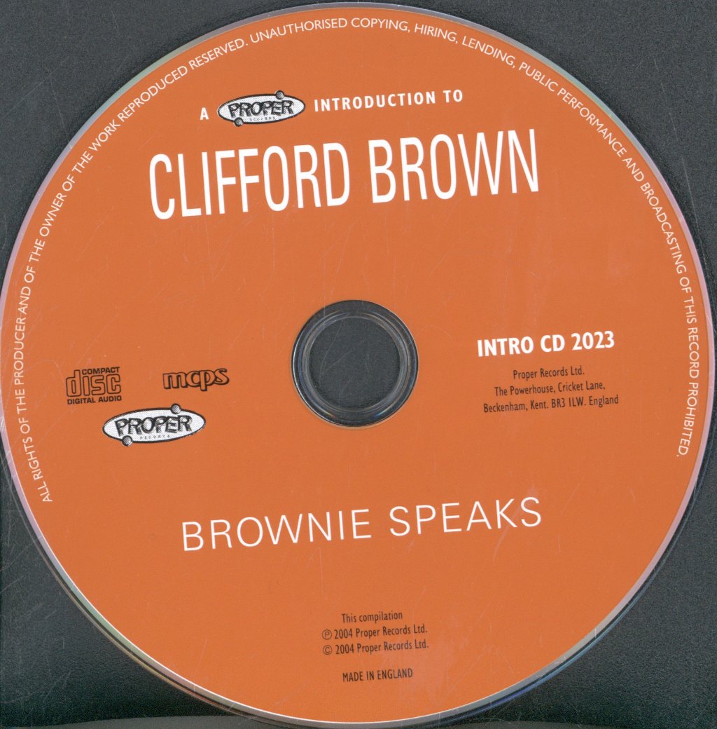 Clifford Brown - Brownie Speaks - Cd