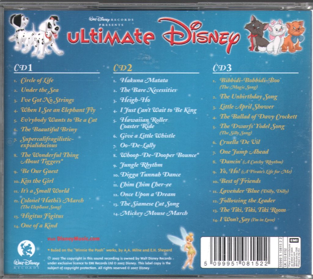 Various Artists - Ultimate Disney - Cd Set