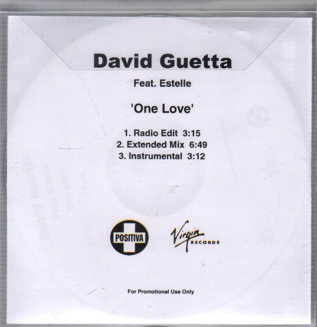 David Guetta Feat. Estelle - One Love - Cdr