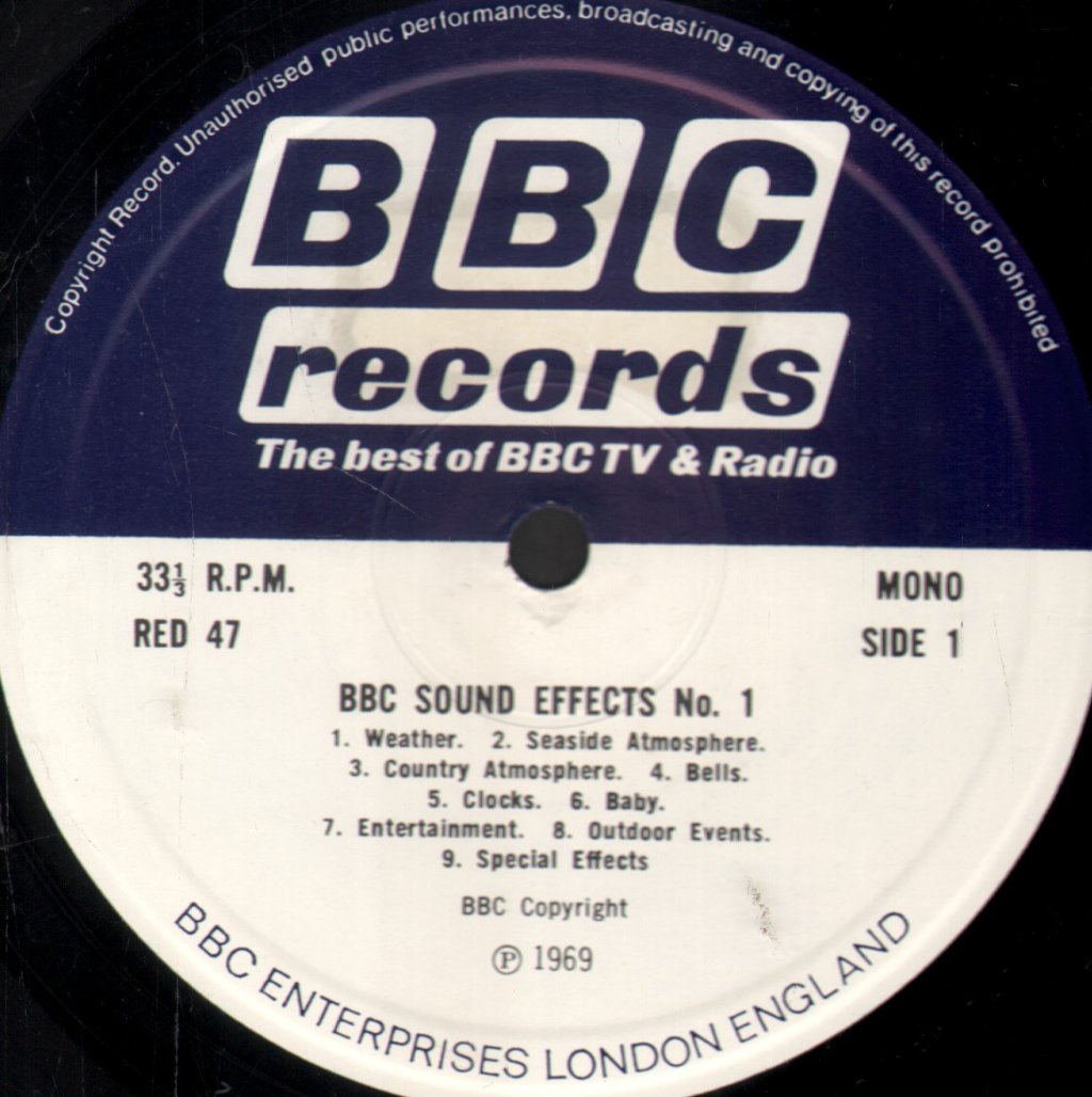 BBC Sound Effects No 1 - BBC Sound Effects No 1 - Lp
